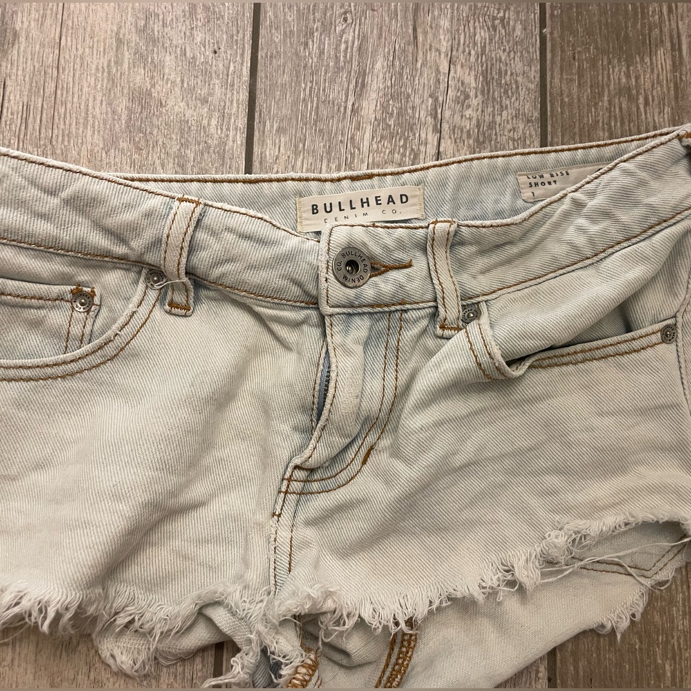 Bullhead Sky Blue Low Rise Shorts